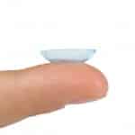 Contact lens bended in right direction