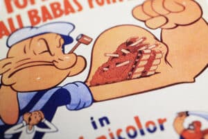 Popeye trademark issues arise after character enters public domain.